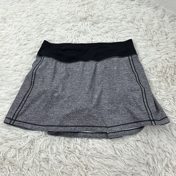 Lululemon Pace Rival Skirt (Tall) *No Panels 15" Heather Lux Multi Black / Black - Picture 1 of 6